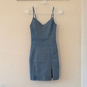 Fashion Nova Light Blue Mini Dress